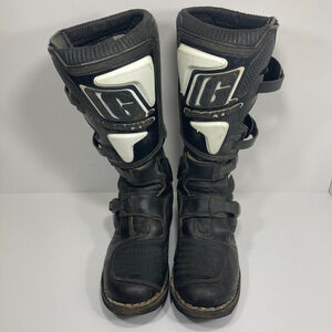 Gaerne X2 Racing Boot Sz 9 Motocross ATV Offroad Motorcycle Boots MX White/Black
